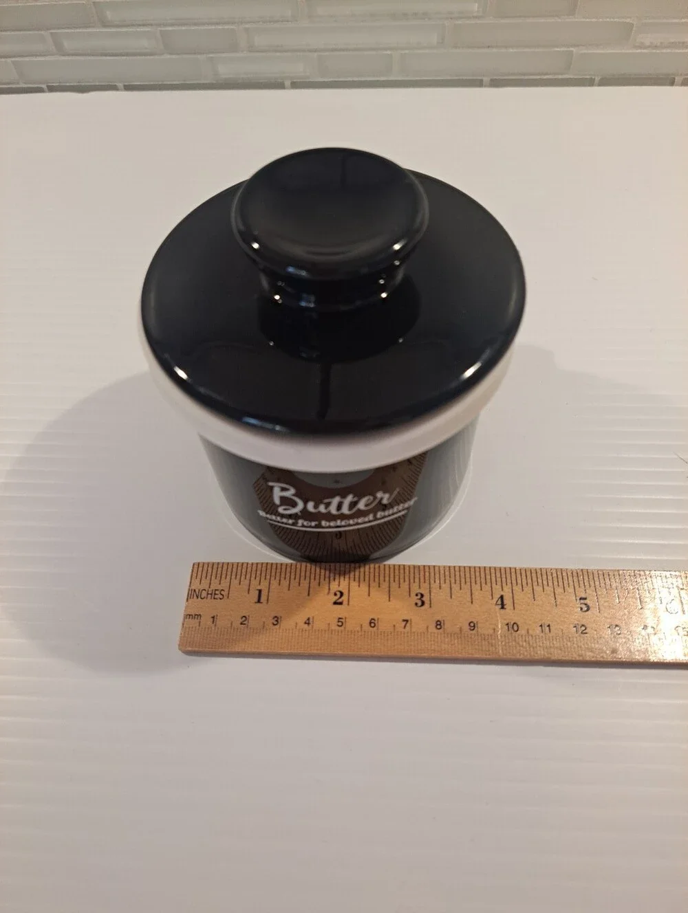 Porcelain Butter Crock Butter Keeper Perfect Silicone Seal French Butter DISH